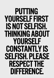 How to be selfish in a nice way