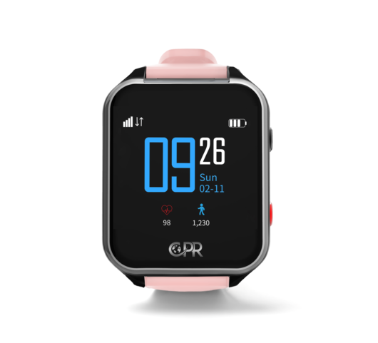 CPR Guardian 3  Pink - SOS Personal Alarm Watch with Fall Detection and GPS location tracking